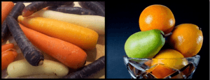 Grøntsager og frugt til juice